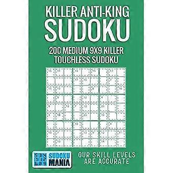 Killer Anti-King Sudoku : 200 Medium 9x9 Killer Beröringsfri Sudoku
