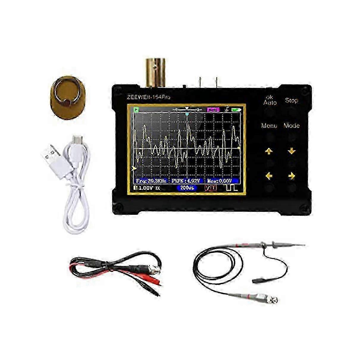 2 In 1 Handheld Oscilloscope Signal Generator, 154 Pro 2.4inch Digital Automotive Oscilloscope Kit