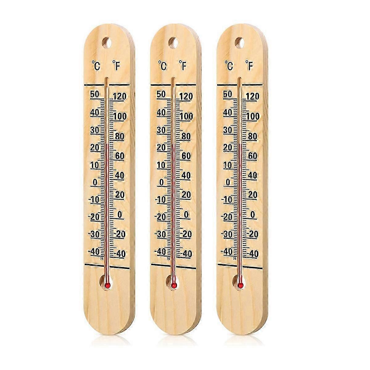 3 Pcs Wall Thermometer Indoor Large Outdoor Thermometers