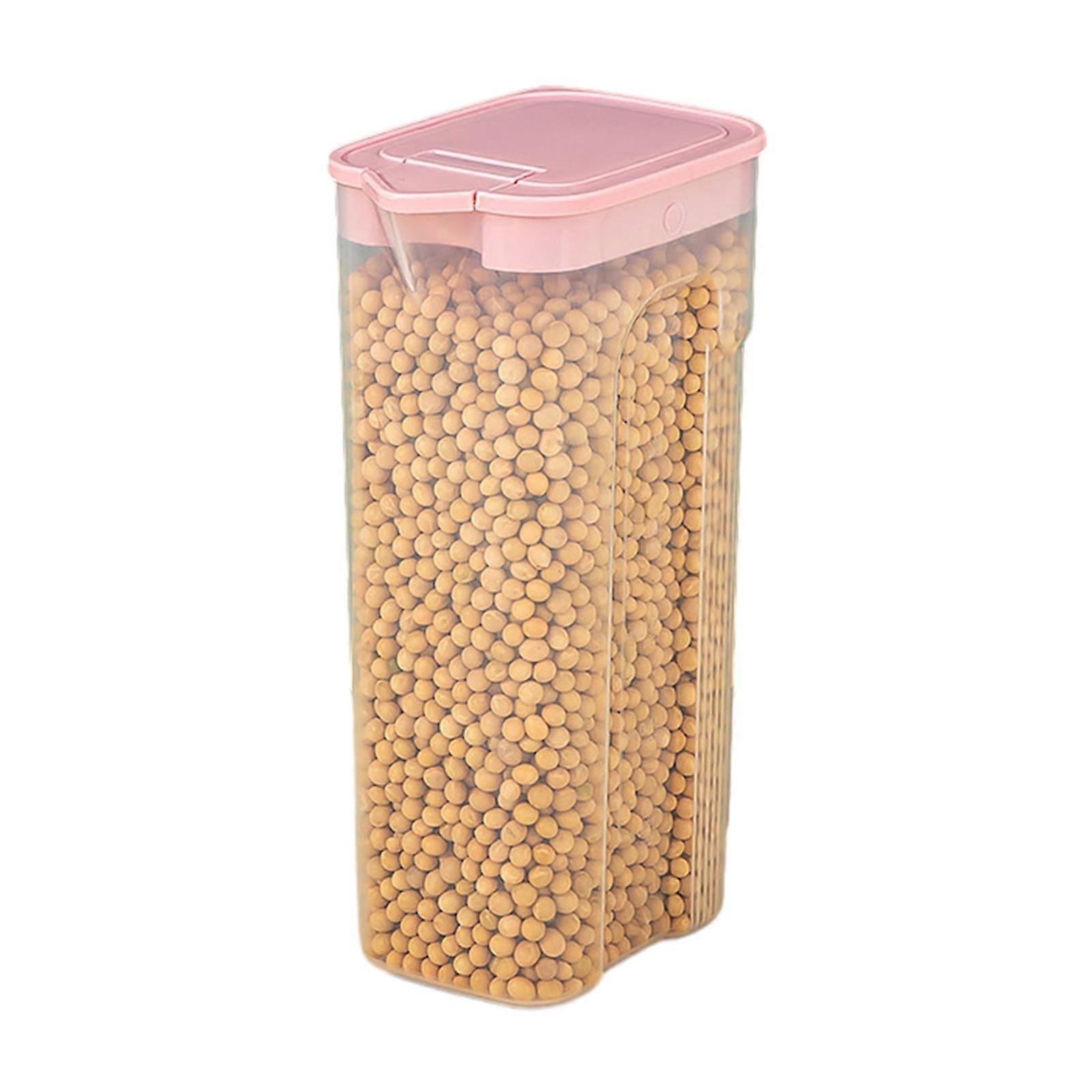 Yoloke Airtight Cereal Storage Container Set - Leak-Proof Food Keeper for Kitchen, Pantry | Clear, Stackable Design with Lid