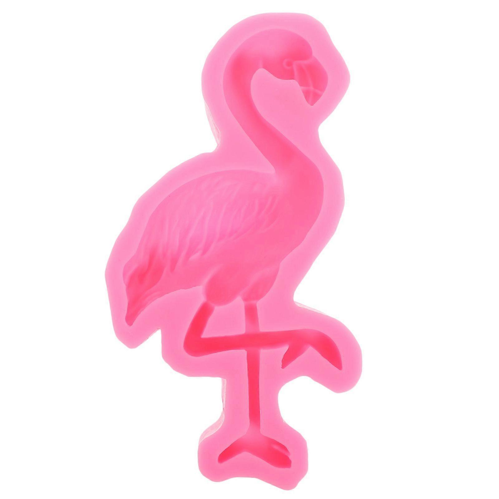 Silicone Flamingo Fondant Mold: Reusable 3D Chocolate Candy Baking Multi-Use Mold Home Decoration Candle Making Soap Crafting
