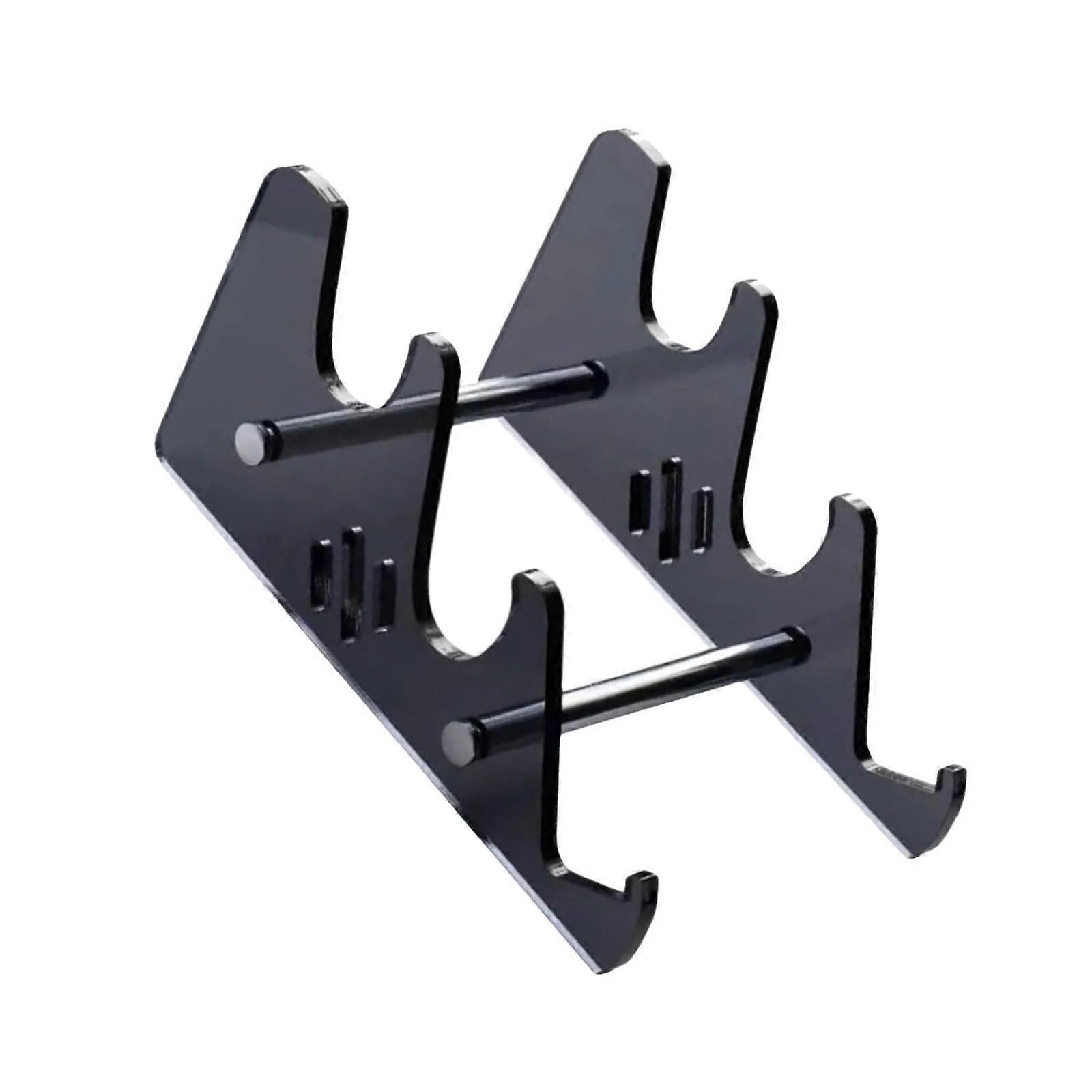 Black Acrylic Tablet Stand ThreeLayer Keyboard Rack Holder For Tablet And Keyboard Office And Home SpaceSaving Desk