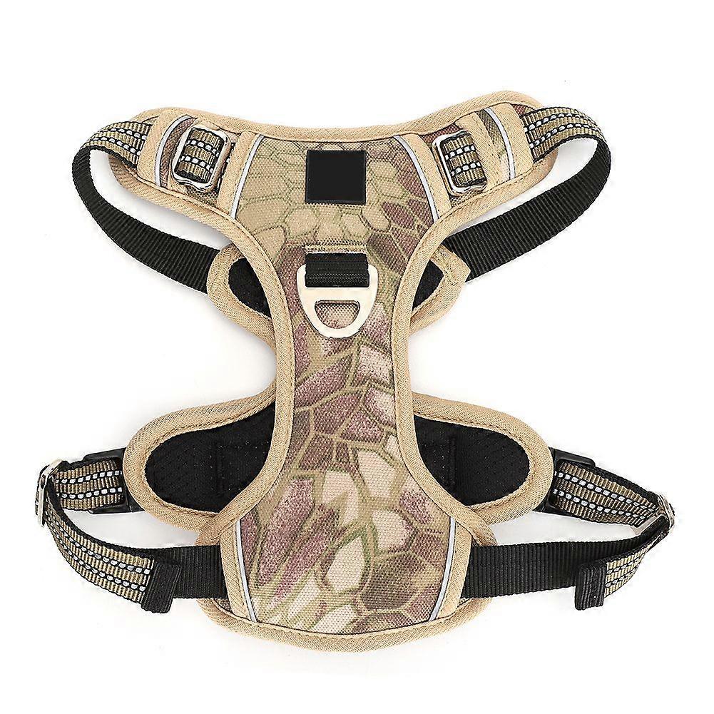 Pet Cat Small Dog Sport Harness Traction Vest Explosion Proof Rushed with Vertical Handle Supply(camouflage yellow M)