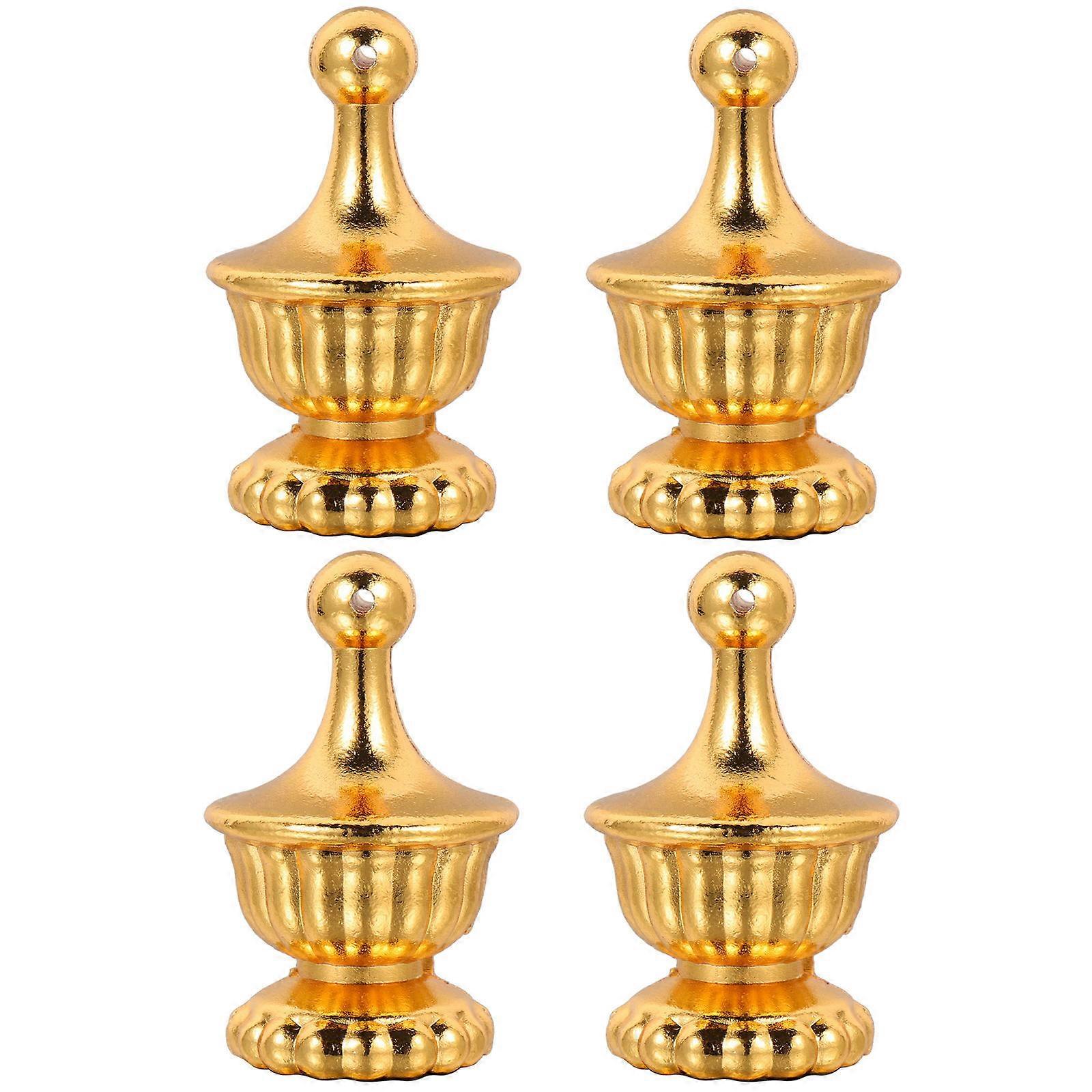 Lamp Finials Decorative Golden for Decoration 12Pcs Lamp Shade Toppers