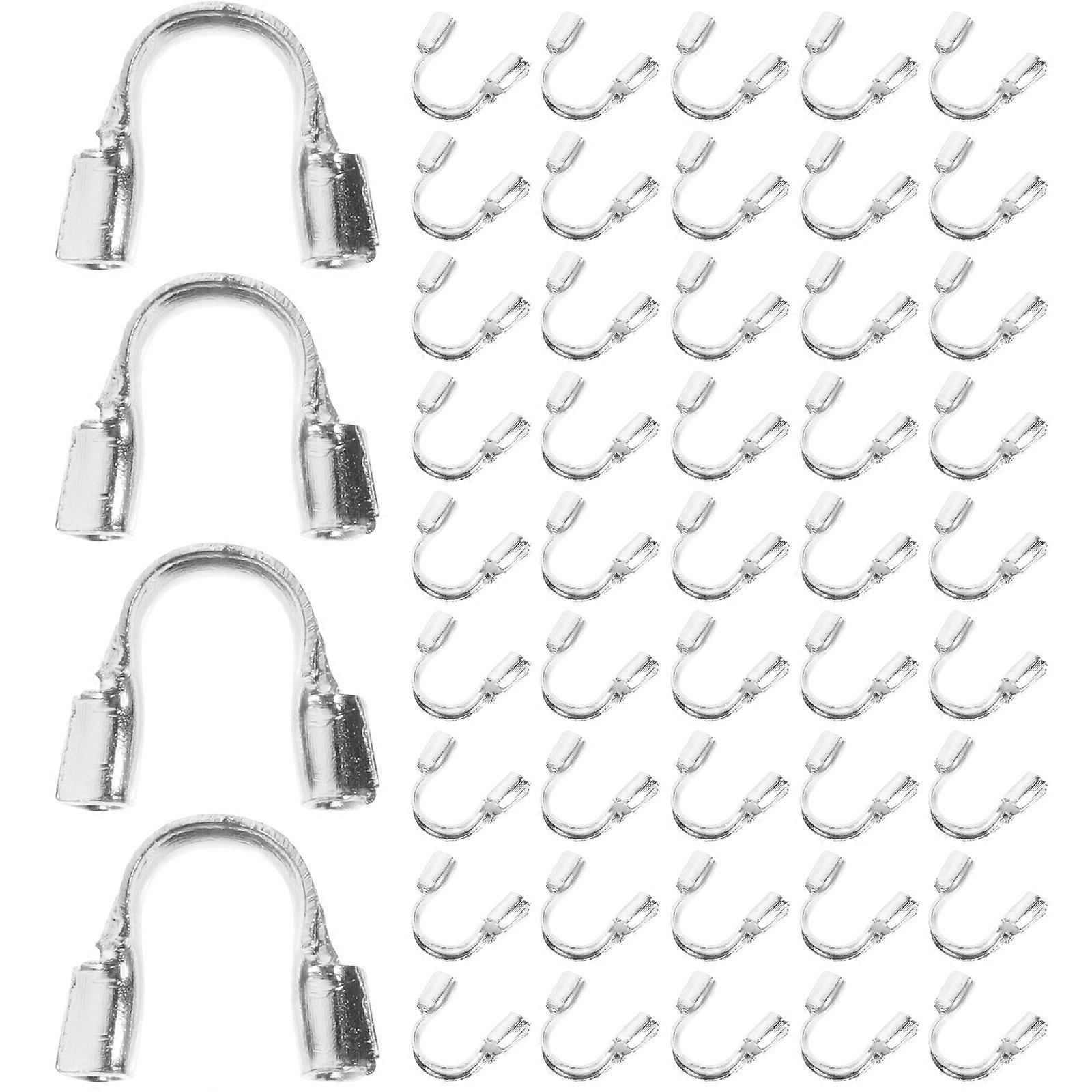 Wire Guards U Shaped Wire Protectors with 100Pcs for Jewelry Making