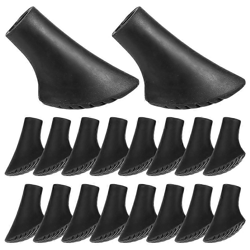 Trekking Pole Tips Protectors for Hiking with 60Pcs PVC Plastic Cane Tips