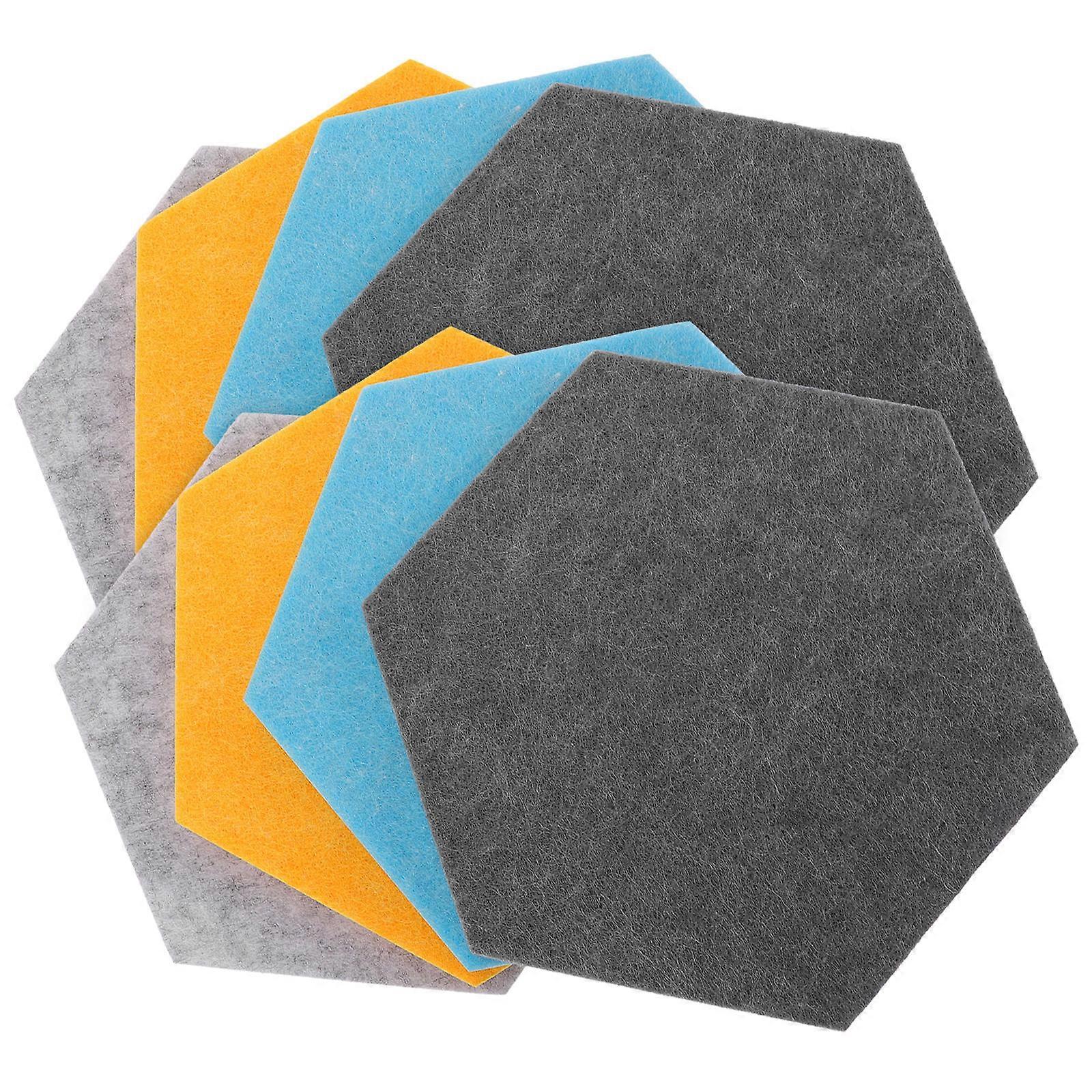 Home Wall Memo Board Hexagon Felt Pin Board 24Pcs Multi-Use Set