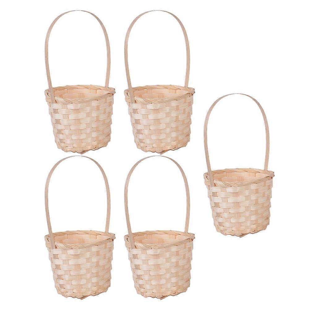 Fruit Holder Bamboo Weaving Basket for Storage Use 20Pcs Practical Use