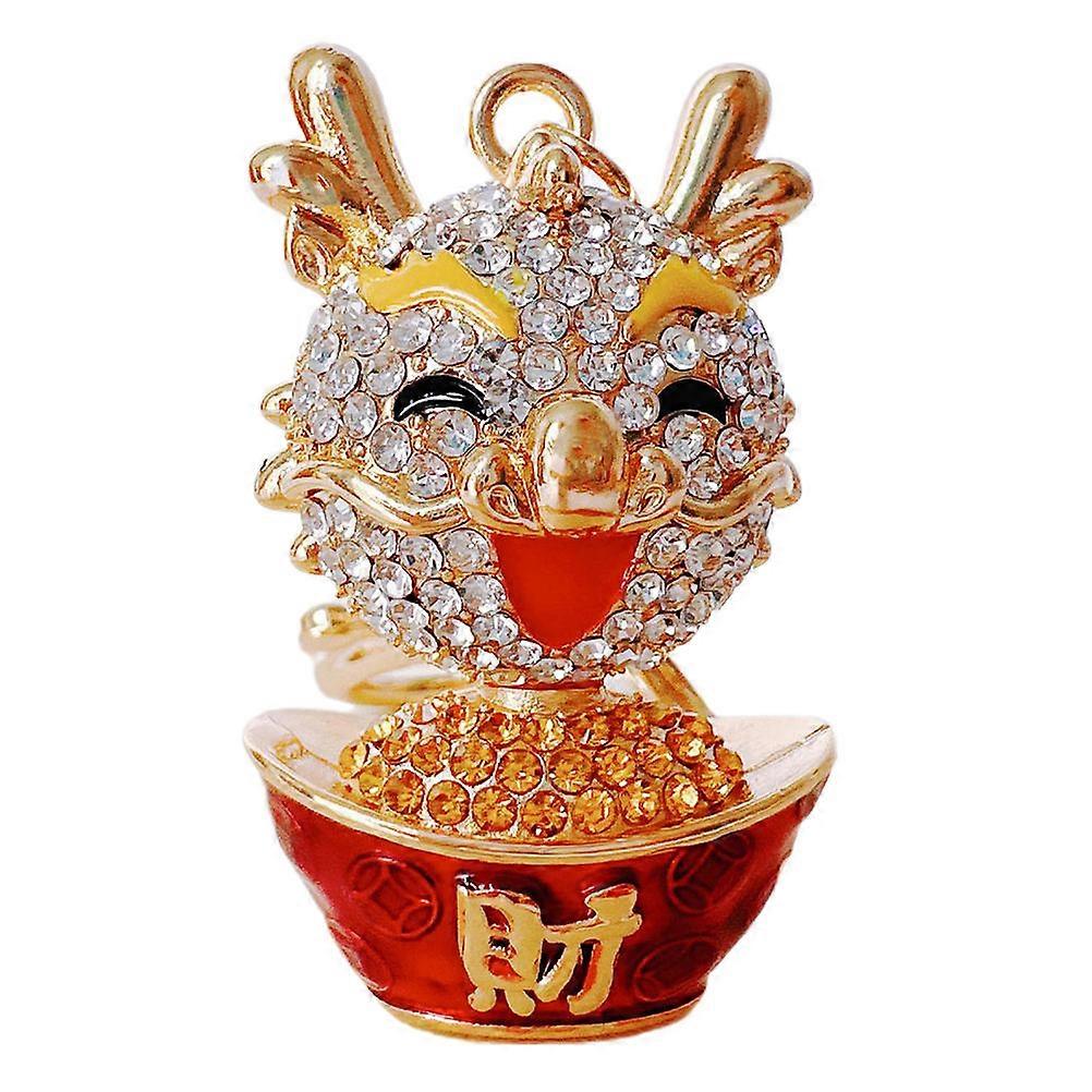 Metal Dragon Keychain for Decoration 5Pcs Key Pendant Multi