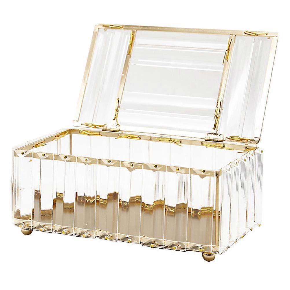 Home Decorative Crystal Napkin Box for White Use 3Pcs Tissue Holder