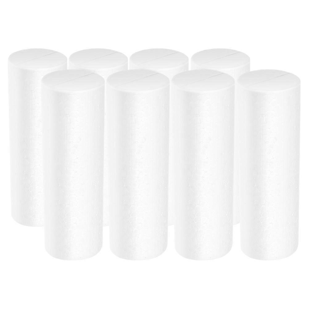 Polystyrene White Foam Cylinders for Holiday Decoration 24Pcs