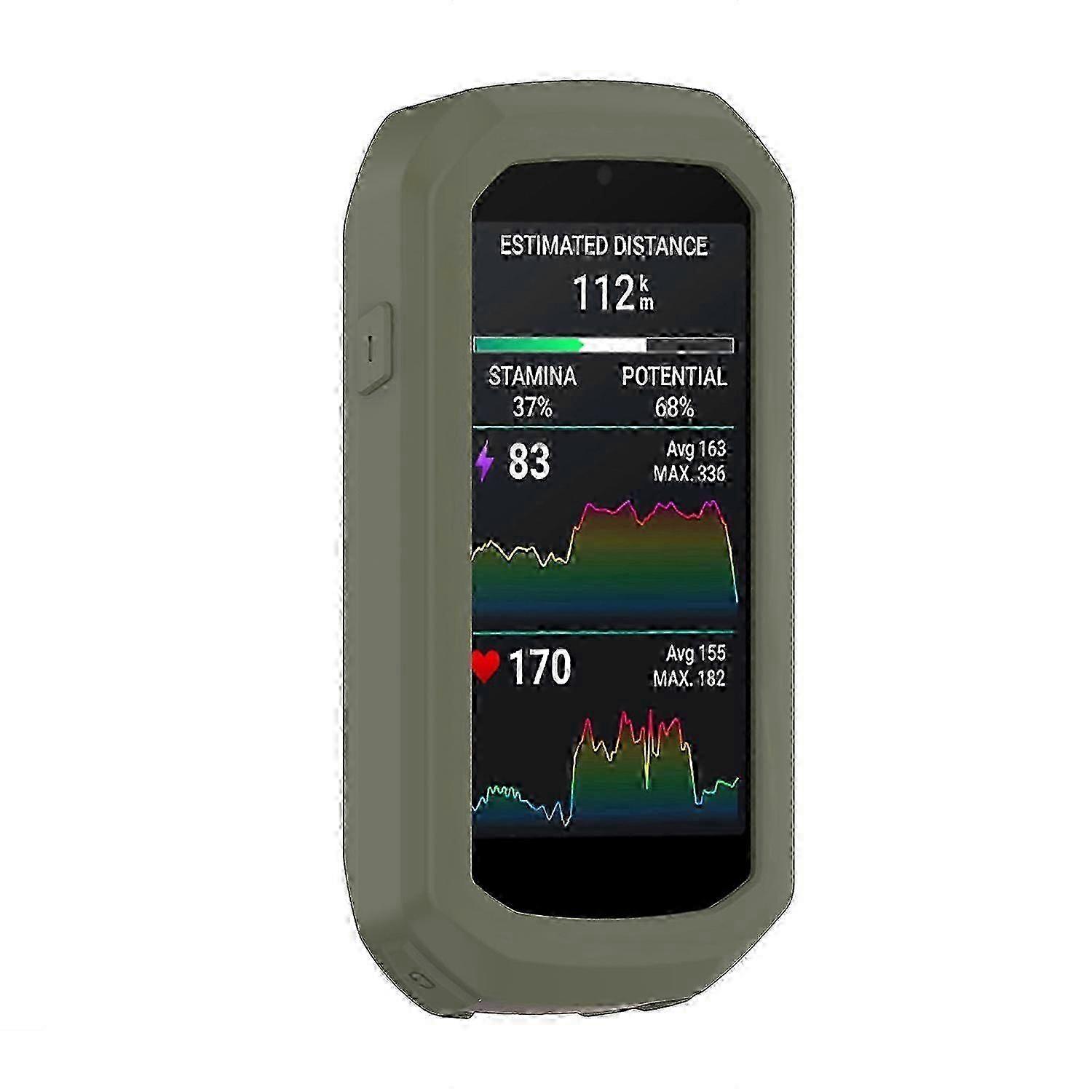 For Garmin Edge 1050 Silicone Protective Case Bike Cycling Computer Cover - Midnight Blue