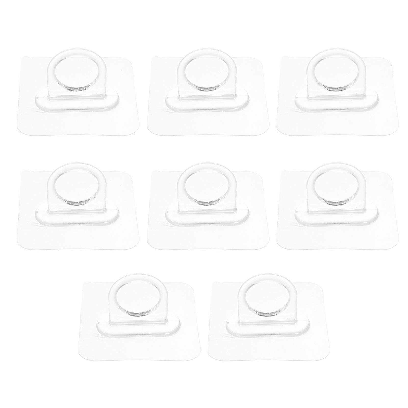 Plastic Hooks Adhesive Hooks for Wall Mounted Household Sundries Organizer 24Pcs