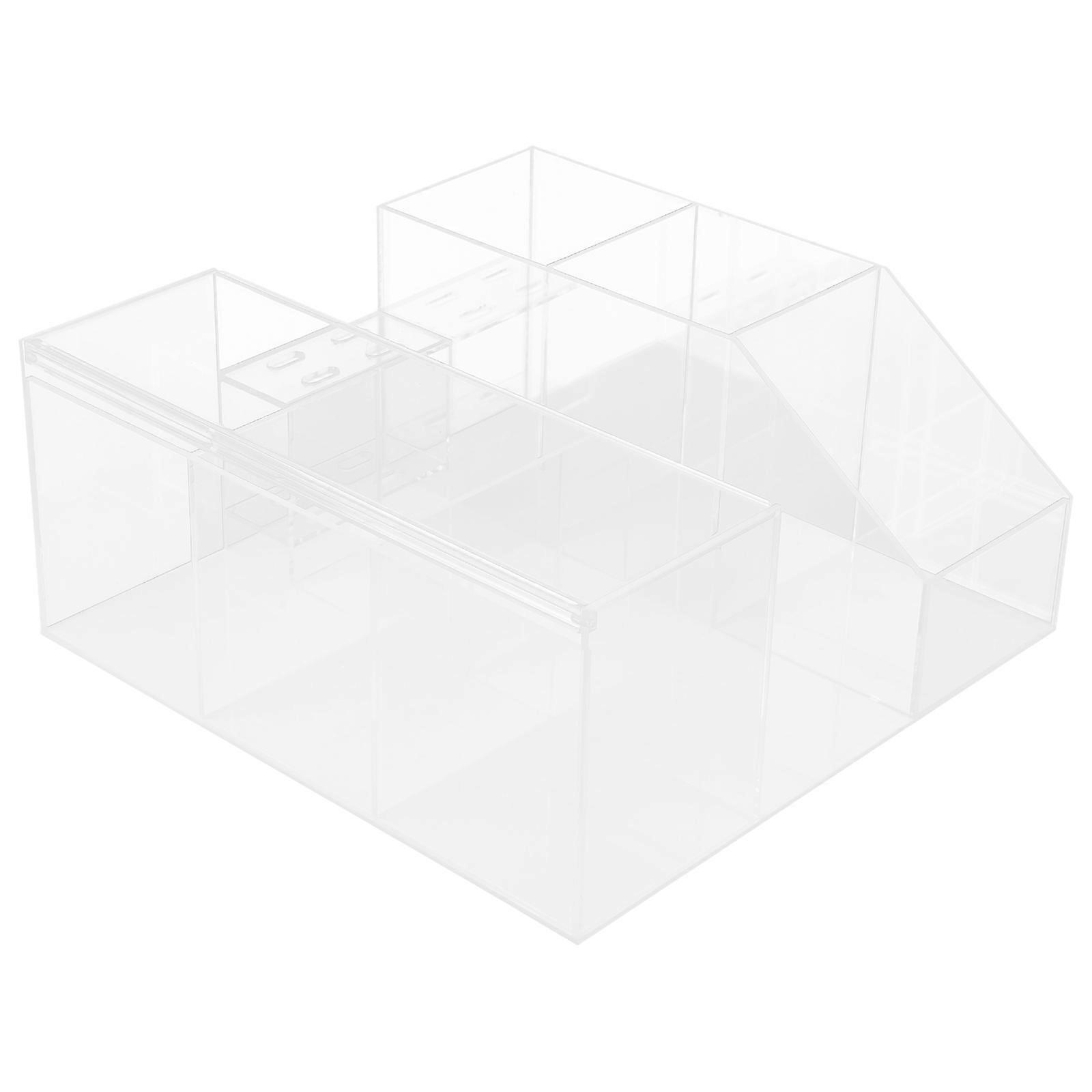 Desktop Storage Holder Lash Tweezers Holder for Holding Items 2Pcs Transparent