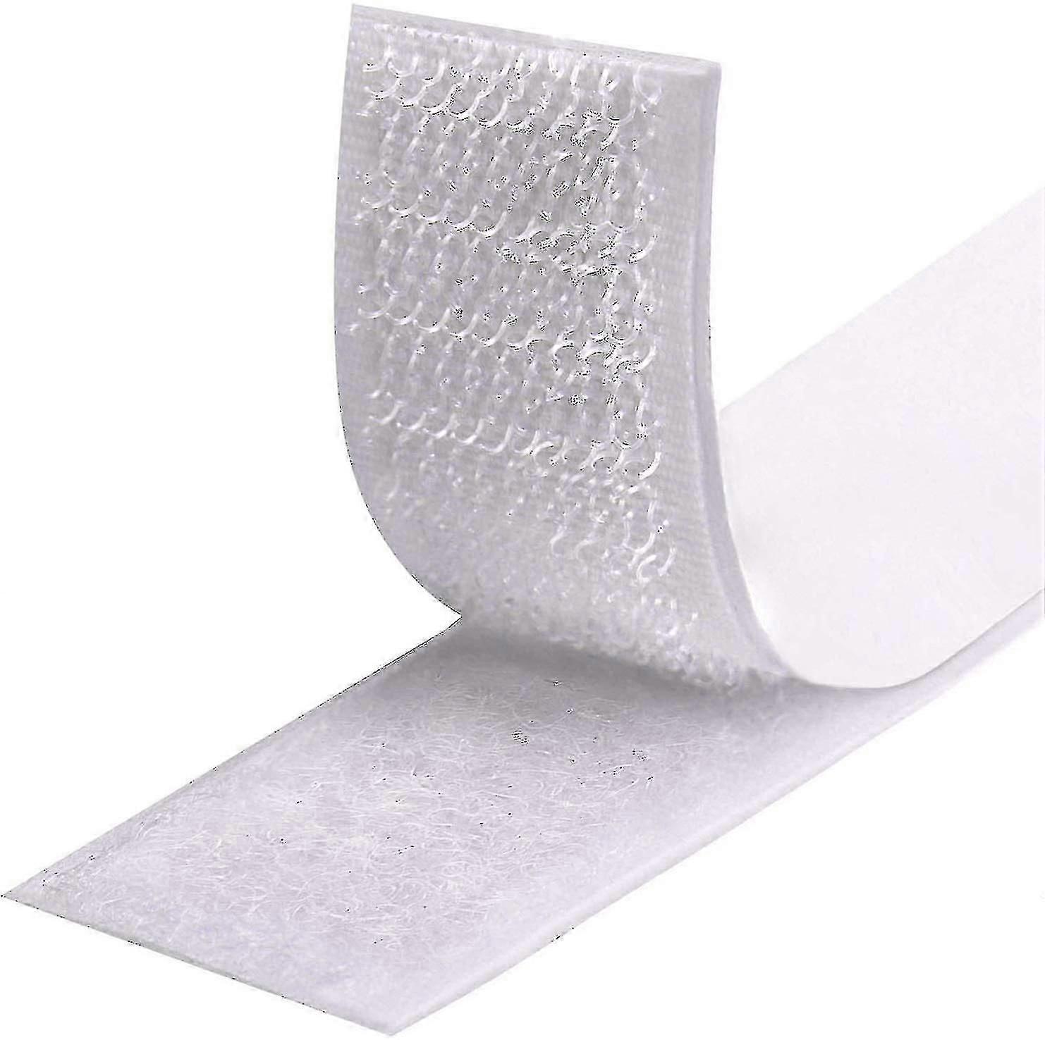 Heavy Duty Self-Adhesive Velcro Tape 5m x 20mm, Double-Sided Hook and Loop Fastener Strips with Adhesive Pad