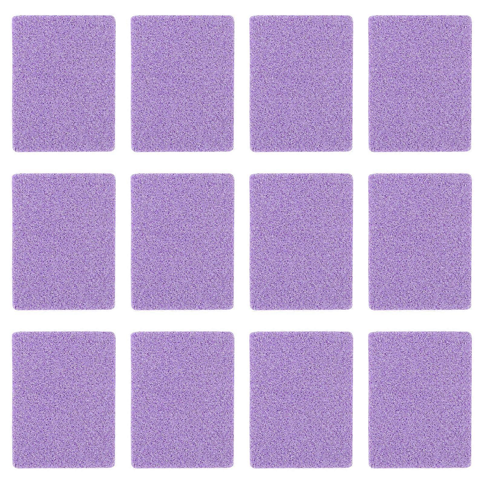 Nail Files Tool Mini Sponge Nail Art Tool for Polishing Use 80Pcs Purple