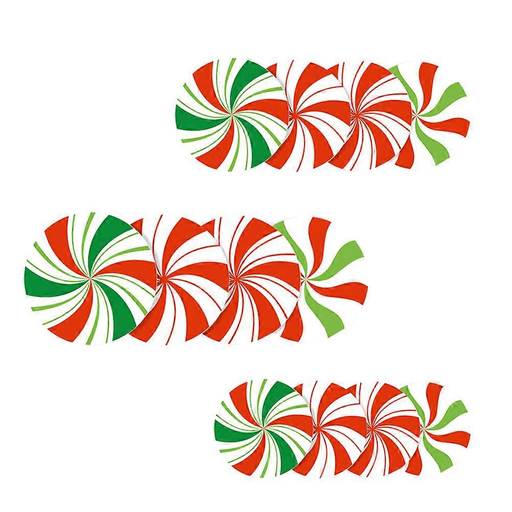 Christmas Candy Floor Sticker Removable Wall Stickers 24Pcs