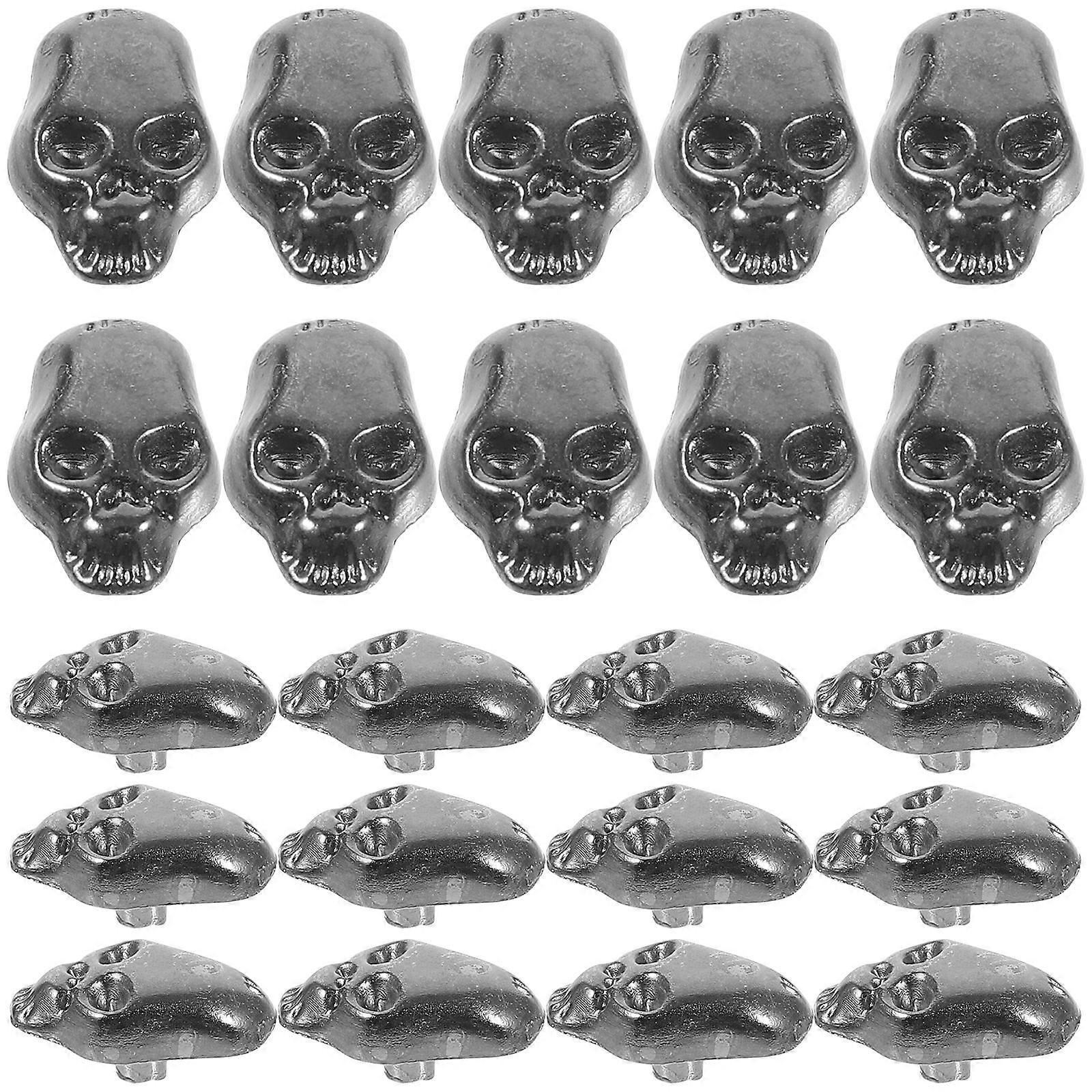 Clothing Skull Spike 100 Pcs Craft Rivets Rounded Rectangular Fashion Design 1.40X0.90X0.50CM