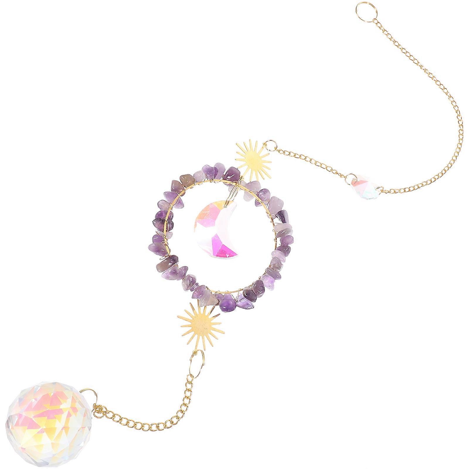 Crystal Prism Hanging Catcher Pendant for Garden