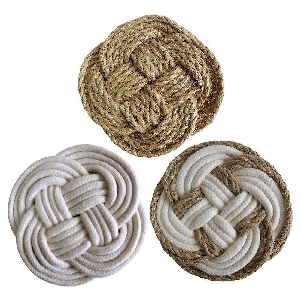 Photography Props Woven Placemat for Tableware Mats 9Pcs