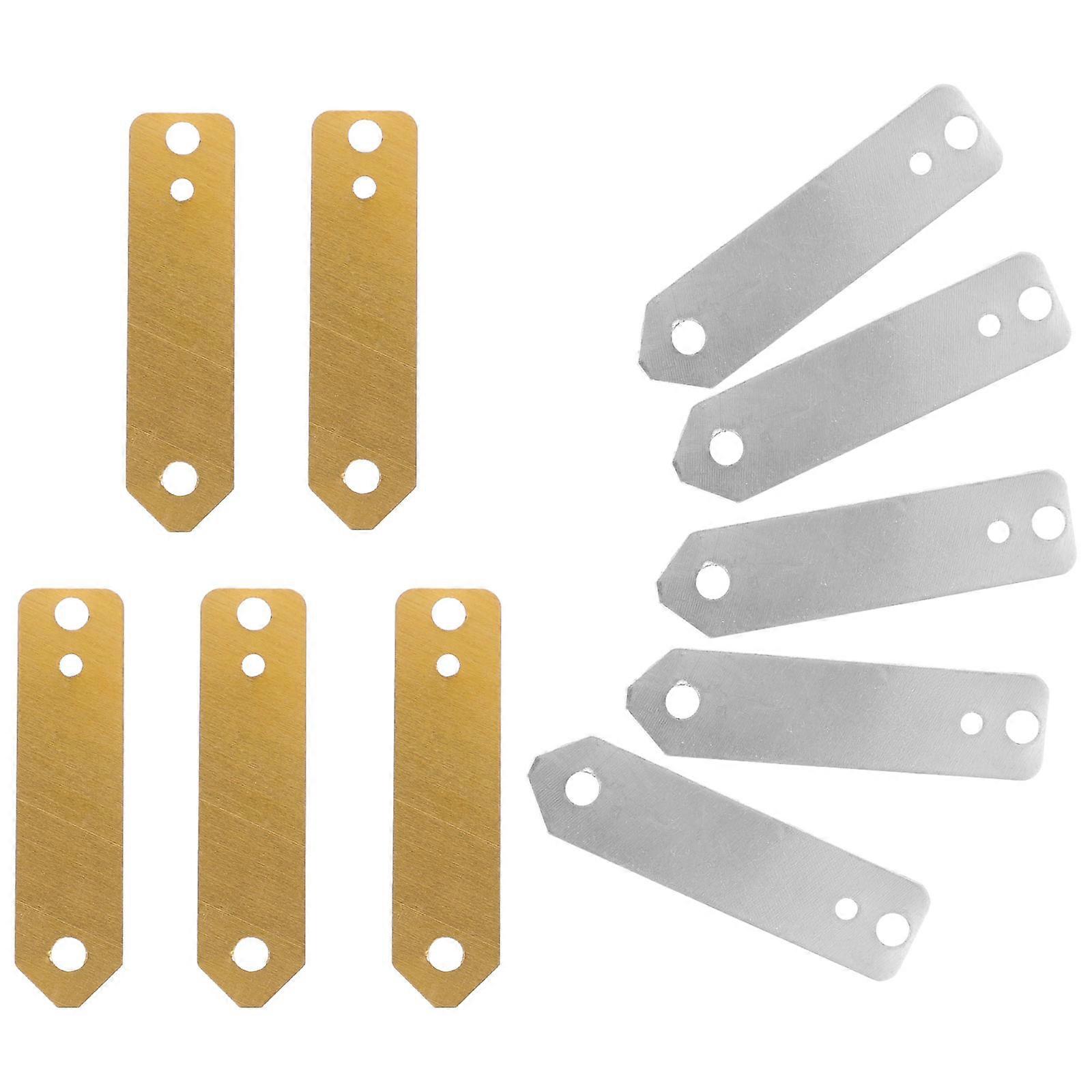 Copper Zinc Anode Sheet for Science Experiment Fruit Battery 50 Pieces