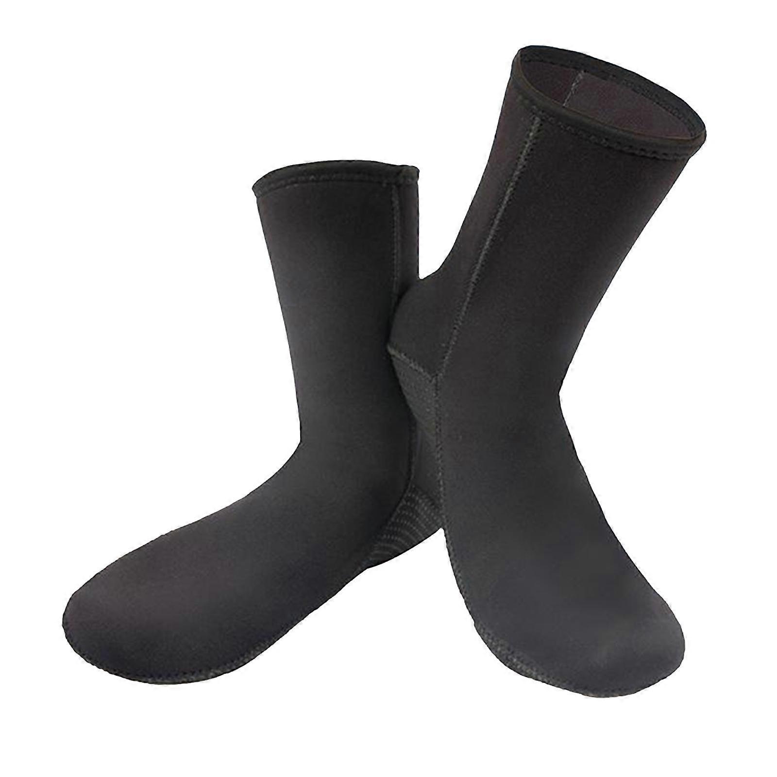 Men Women Neoprene Diving Wetsuit  for Boots 3mm Surfing Snorkeling Socks Warm XL