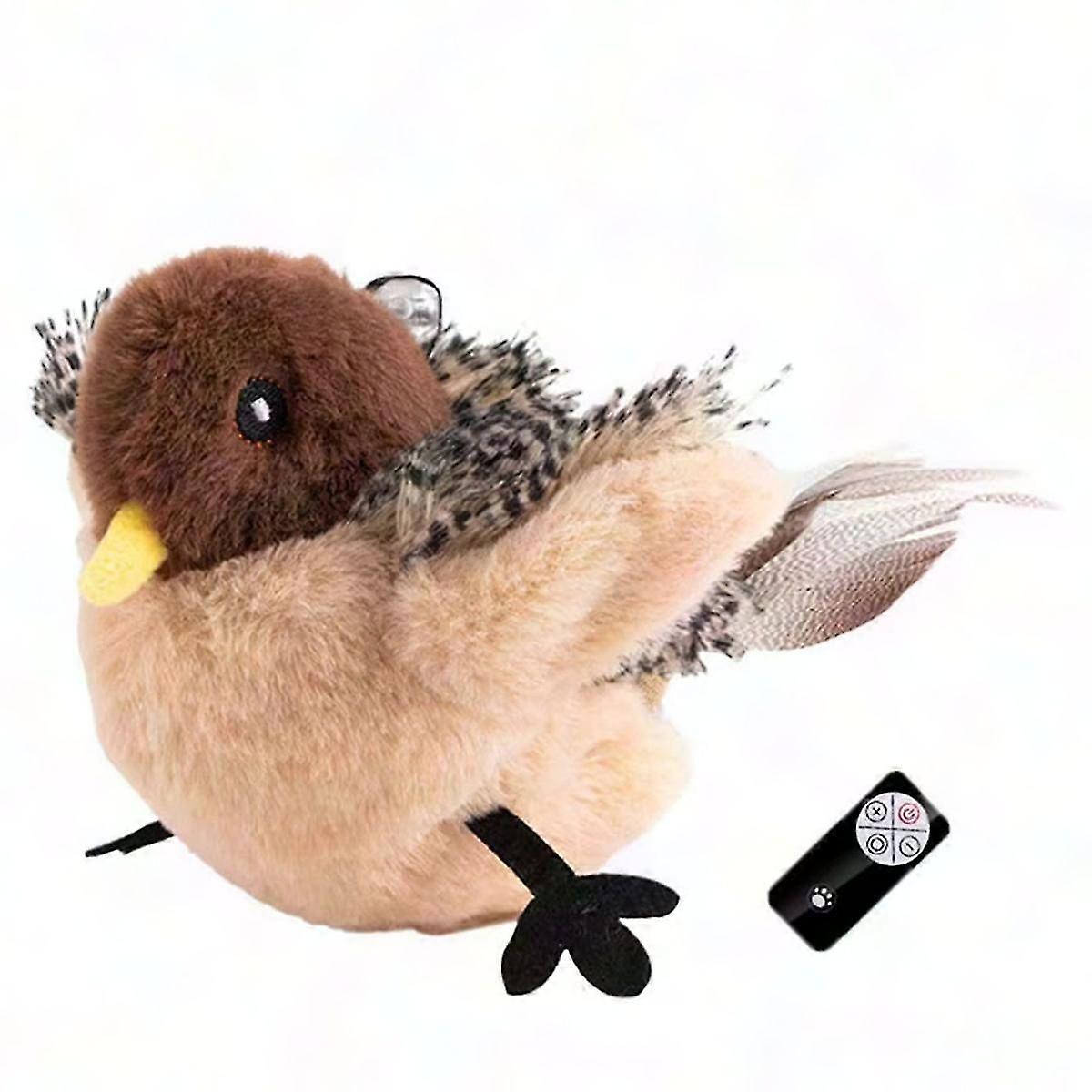 Interactive Flying Bird Cat Toy with Flapping Wings & Remote Control