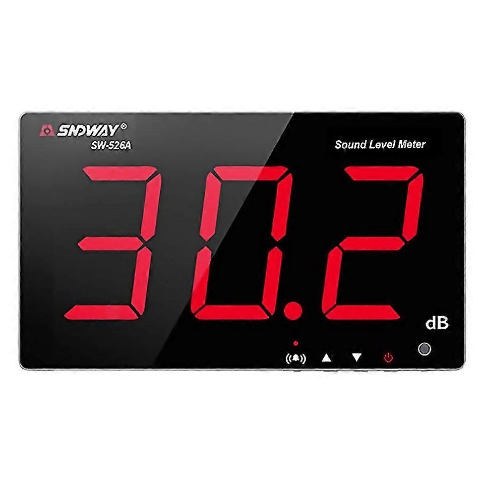 For Sndway Wallmounted 30130db Large Screen Digital Display Noise Decibel Monitoring Testers Specifi
