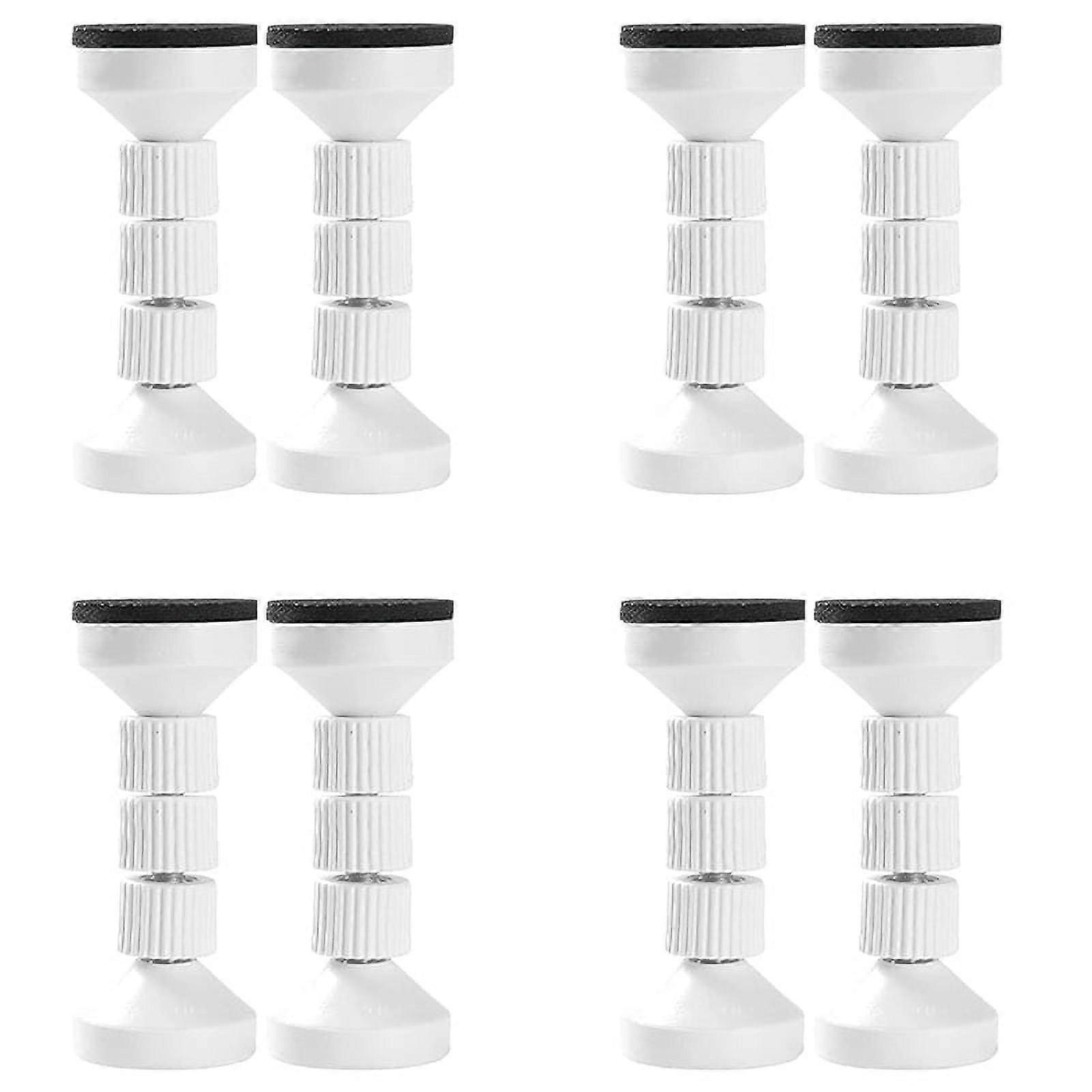 Adjustable Threaded Bed Frame Anti-Shake Tool for Bed,Headboard Stoppers,Prevent Loosening Anti-Shake Fixer(8Pcs White )