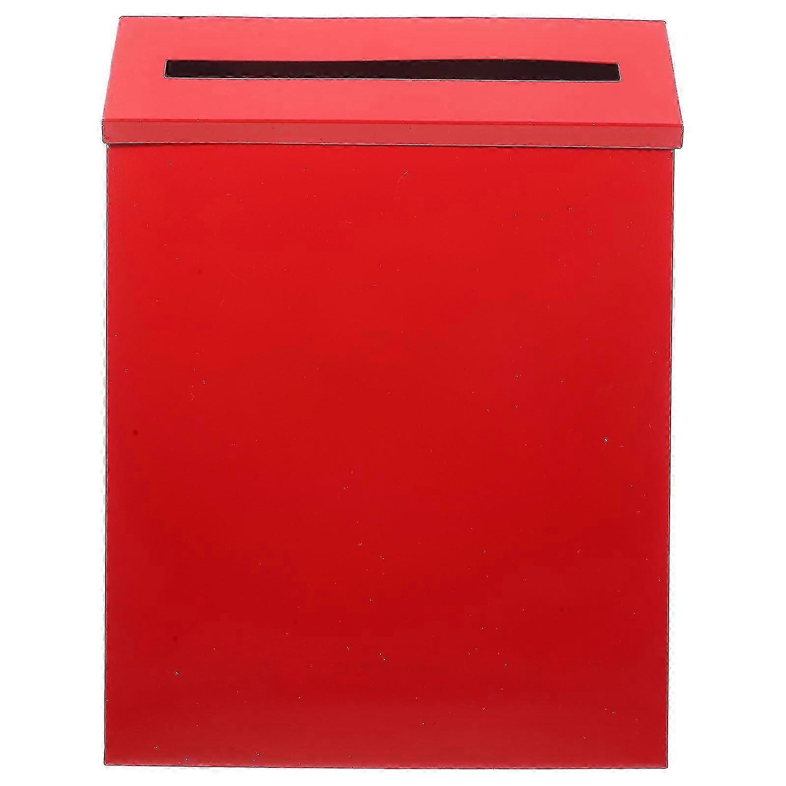 Metal Mailbox Letter Container Wall Mounted Mailbox Large Capacity Mailbox for Home