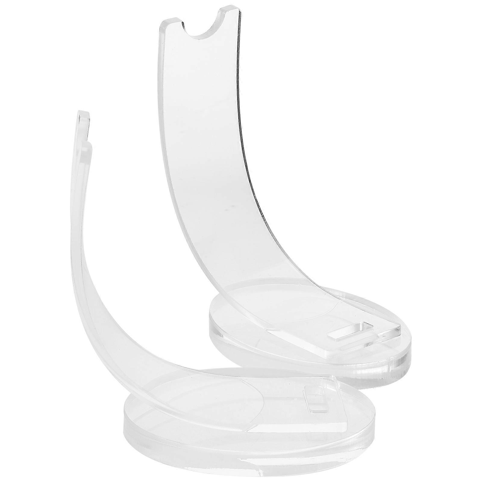 Makeup Brush Display Holder Acrylic Stand for Display 4Pcs Transparent