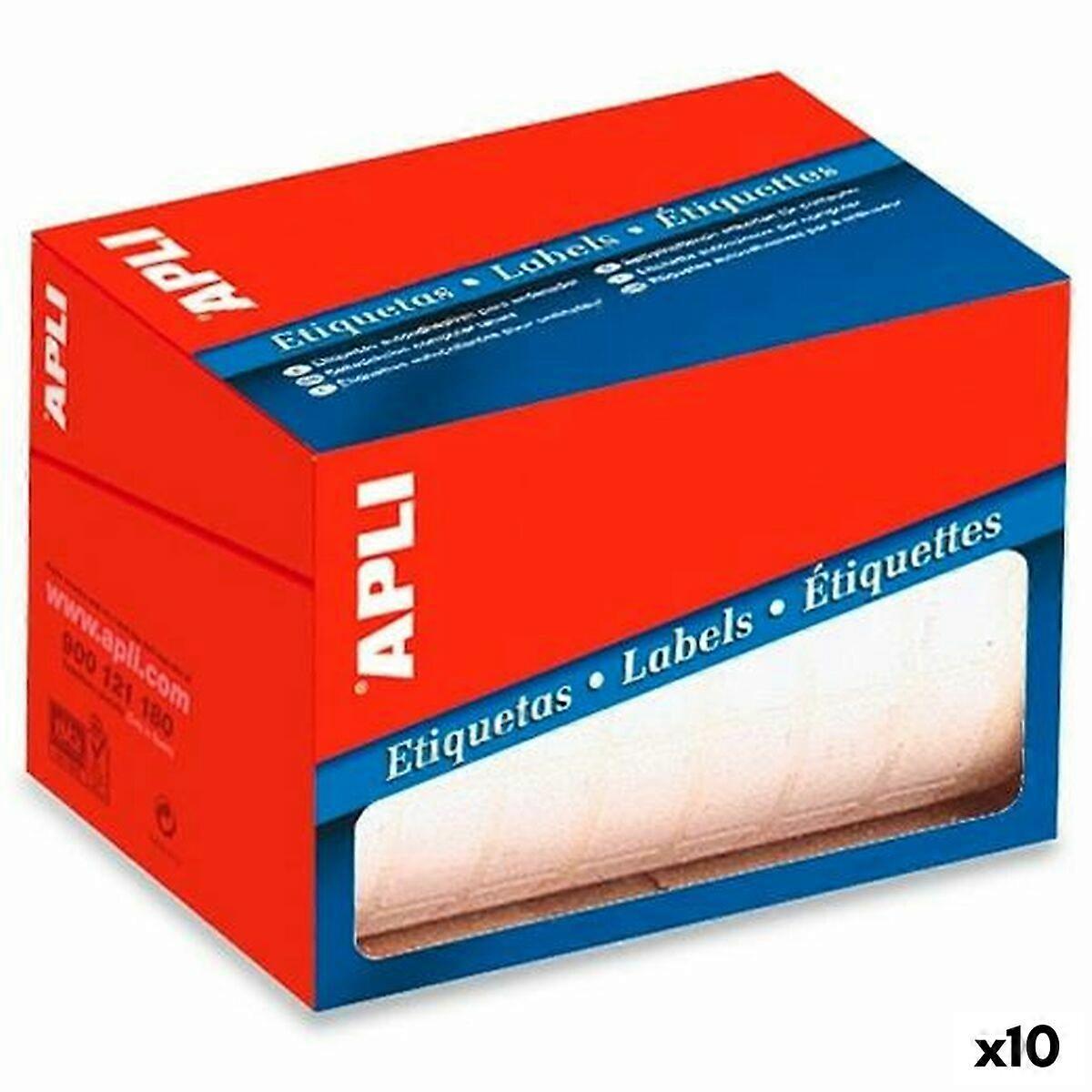 Adhesive labels Apli White 53 x 100 mm (10 Units)