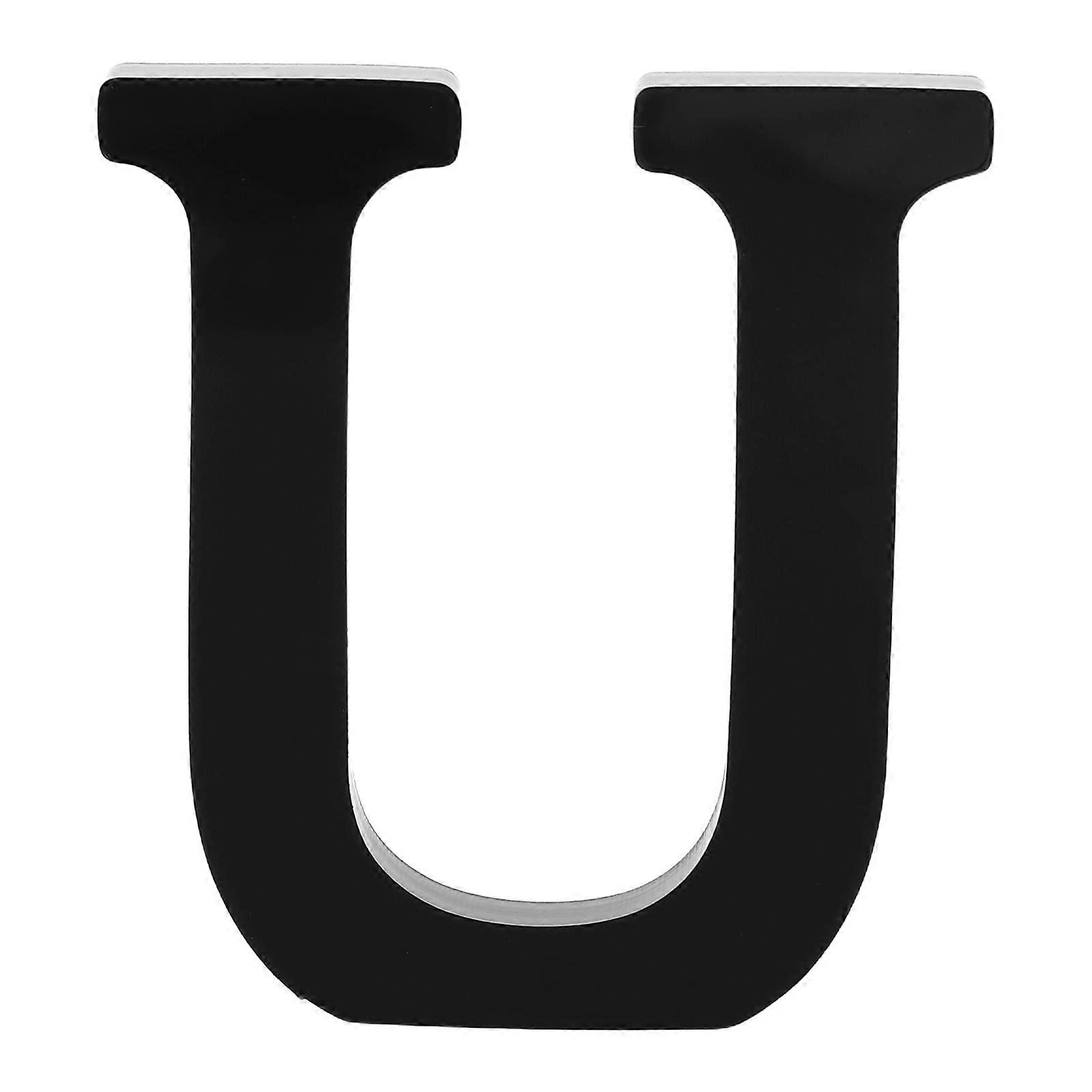 Black Acrylic Flatback Alphabet Letters for Scrapbooking Table Centerpiece