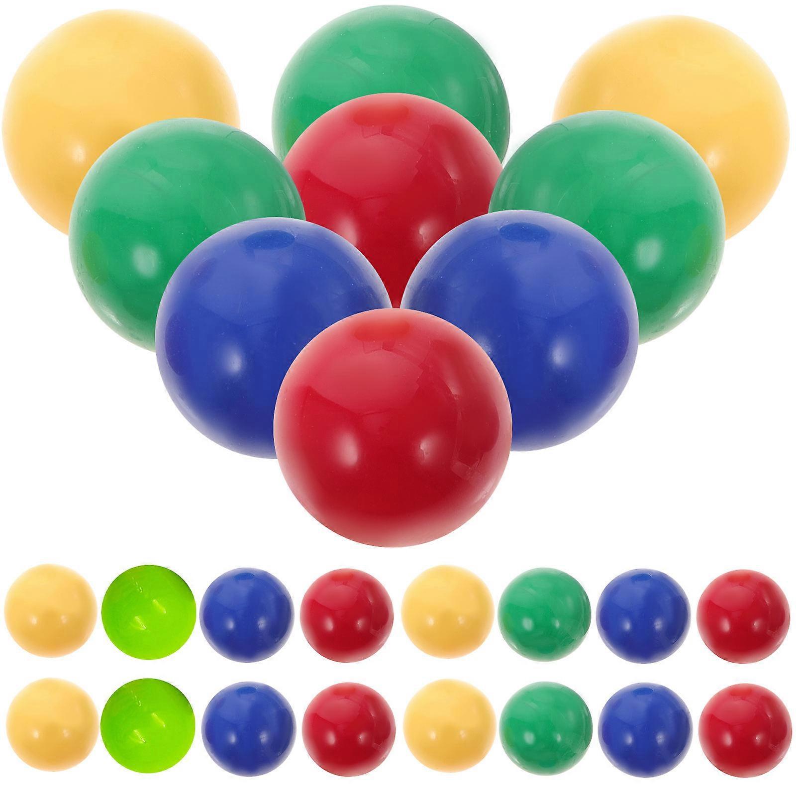 Playing Marbles Colored Solid Ball Children Travel Vacation 48Pcs