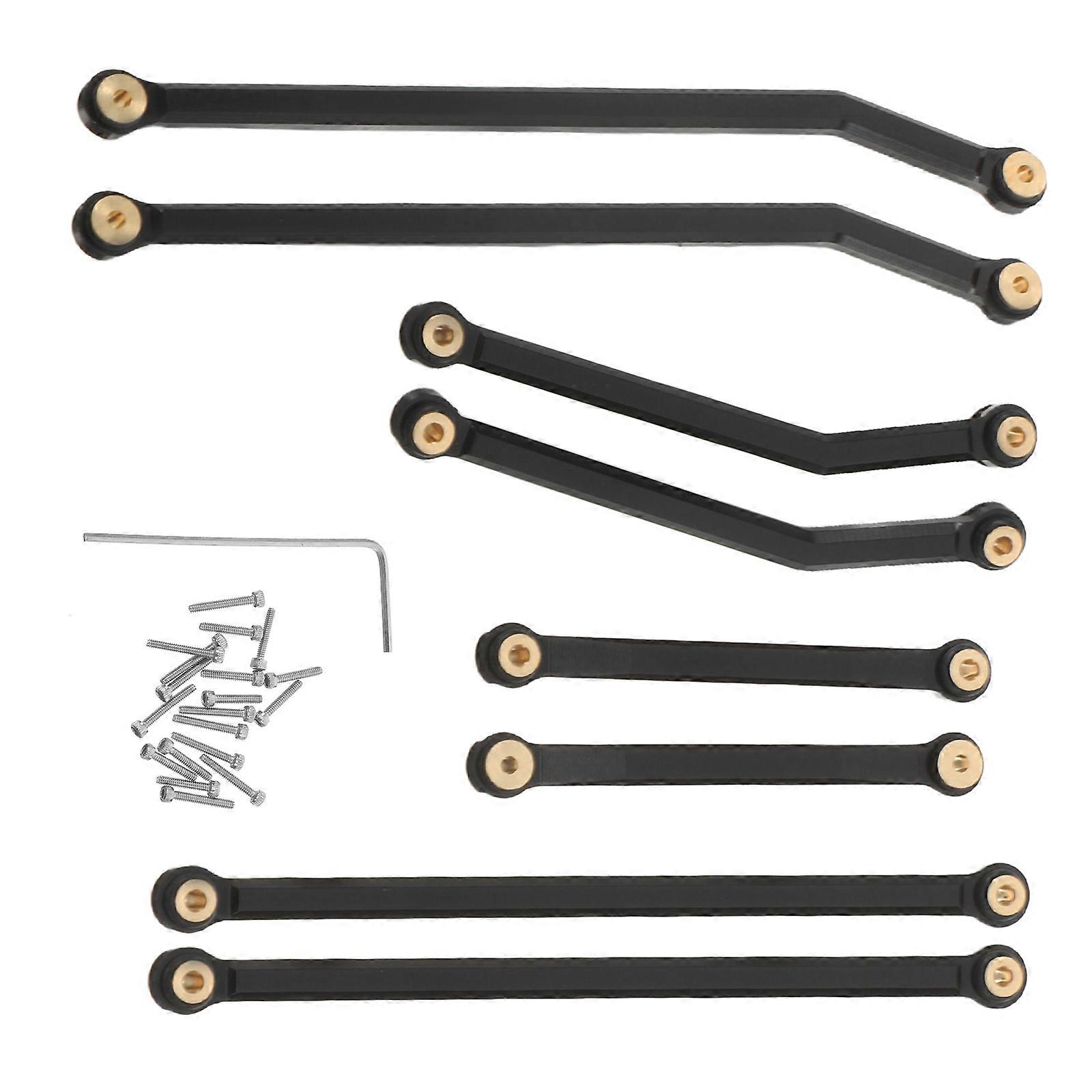Rc Car Toy Repairing Kit Aluminum Chassis Tie Rods For Rc Enthusiasts Smooth And Efficient Performance 1Set