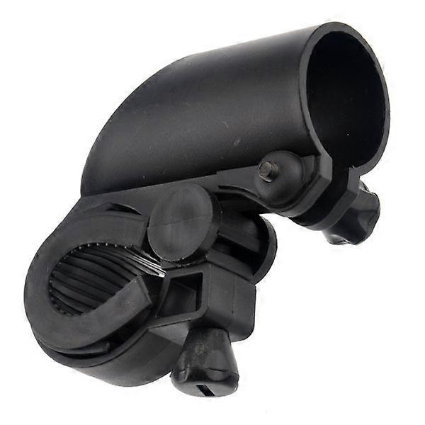 Durable Bike Handlebar Mount LED Flashlight Torch Clip Holder Stand (Black)