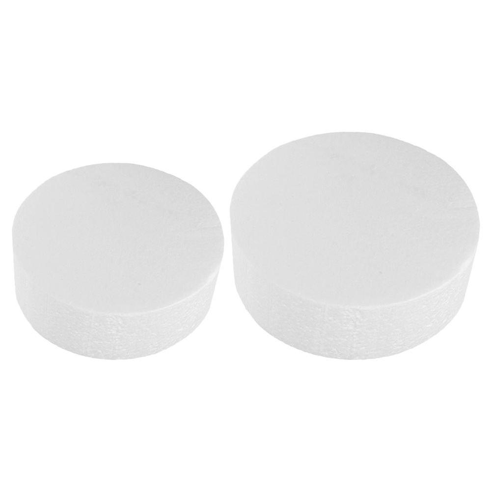 2Pcs Round Cake Dummy Cake Dummy Model Cake Decoration Practice Foams Model Baking Practicing Cake Dummies