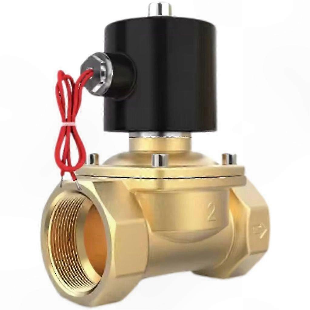 Brass Sole Valve, 1/2" NPT, 12V DC, Normally Closed with Seal