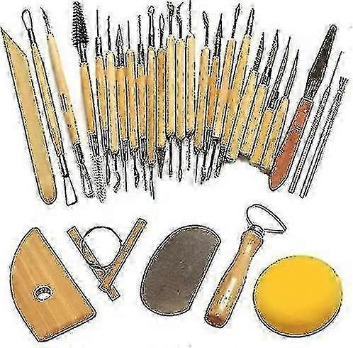 2025 Pottery Tool Clay Sculpting Tools Chisel For Potter/ceramic Artist Kit 30 Pcs Rep