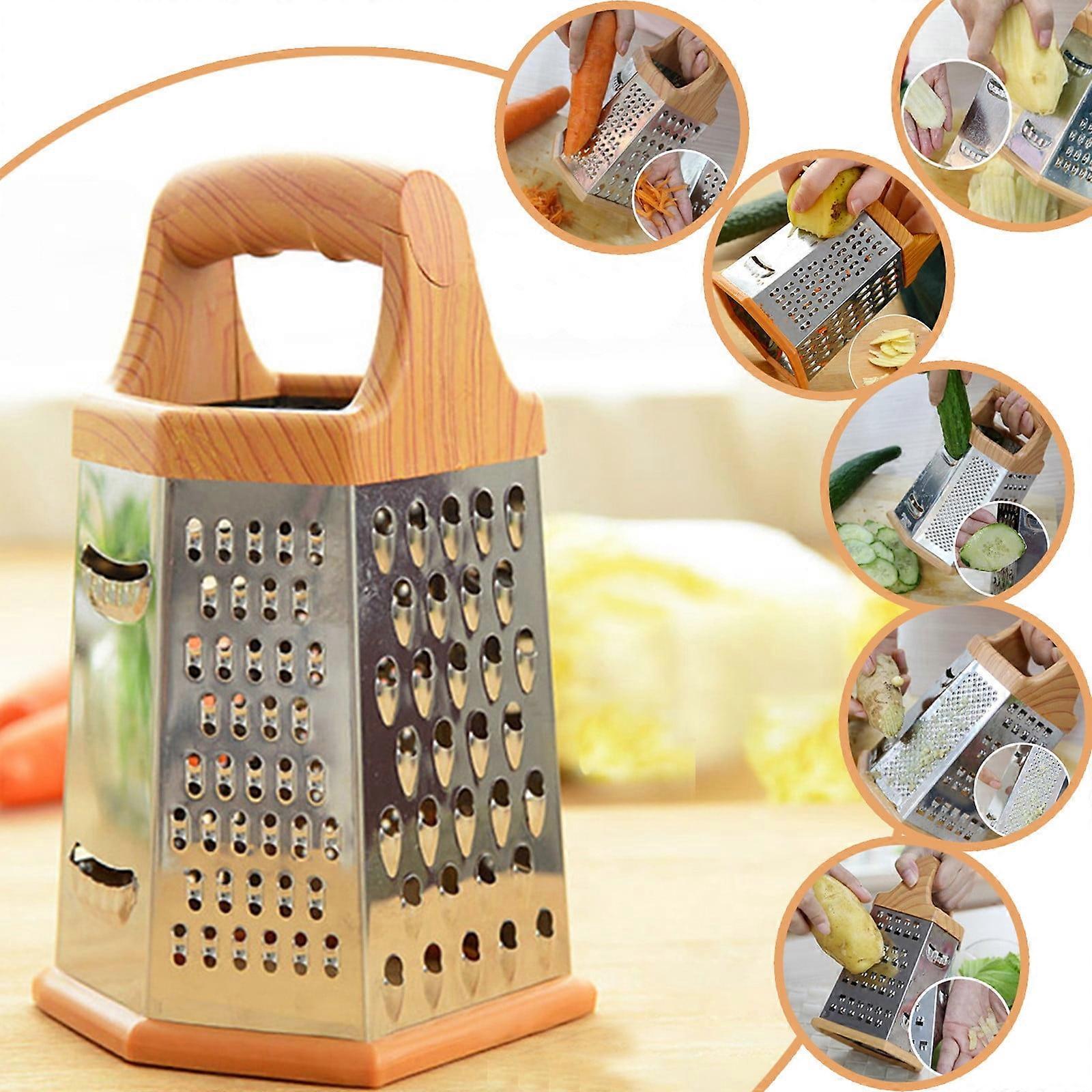 Stainless Steel 6-sided Planing Multifunctional Vegetable Grater Bakeware Set Kitchen Tool Set