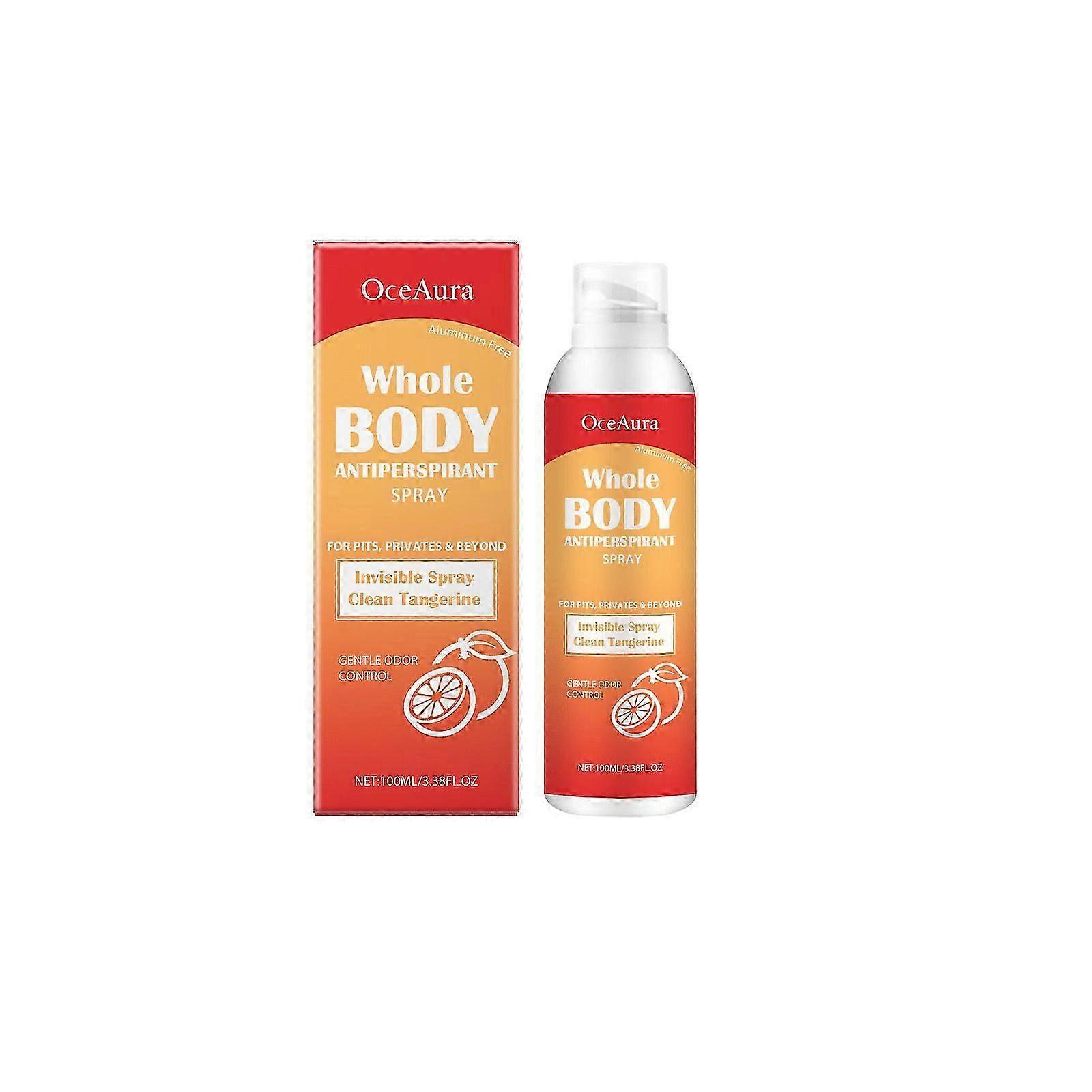 مزيل عرق بخاخ غير مرئي للنساء - بخاخ مضاد للتعرق لكامل الجسم - تحكم في الرائحة 72 ساعة - 100 مل