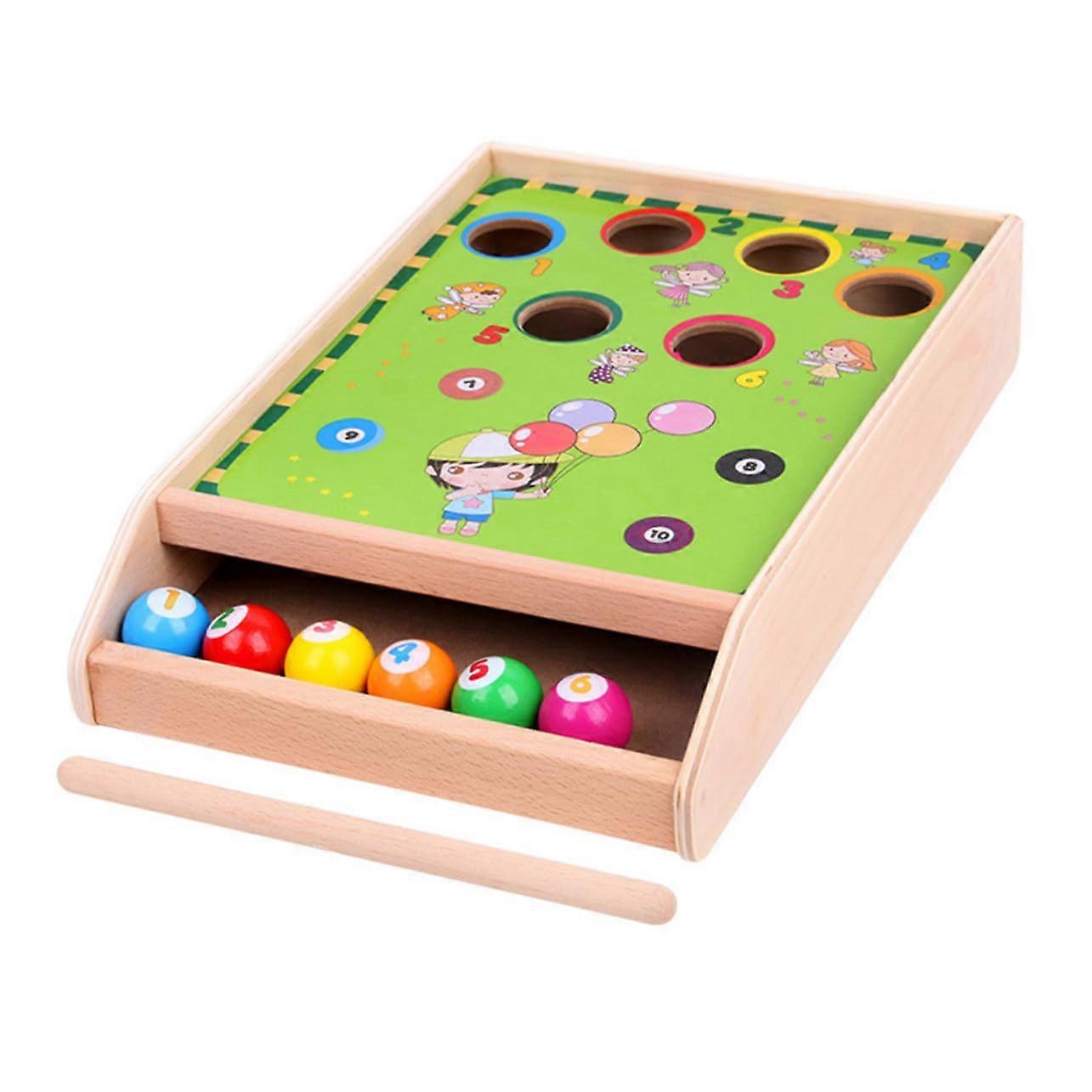 Mini Billiards Table for Adults Tabletop Pool Game With Balls Compact Travel Size Hand Eye Coordination