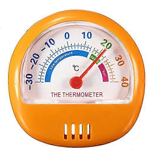 Fridge Temperature Thermometer Dial 30 To 40 Degrees Range  Pointer Display  Orange Dial  1 Pcs