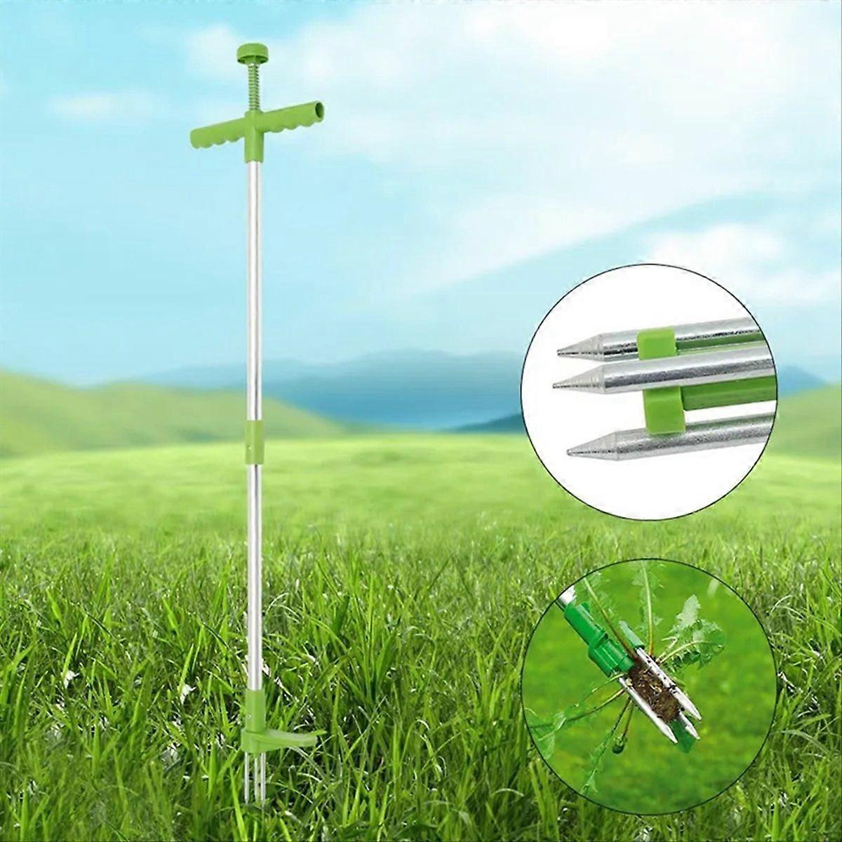 Weed Puller Tool Stand Up Weeder Manual Weeding Tool with Long Handle