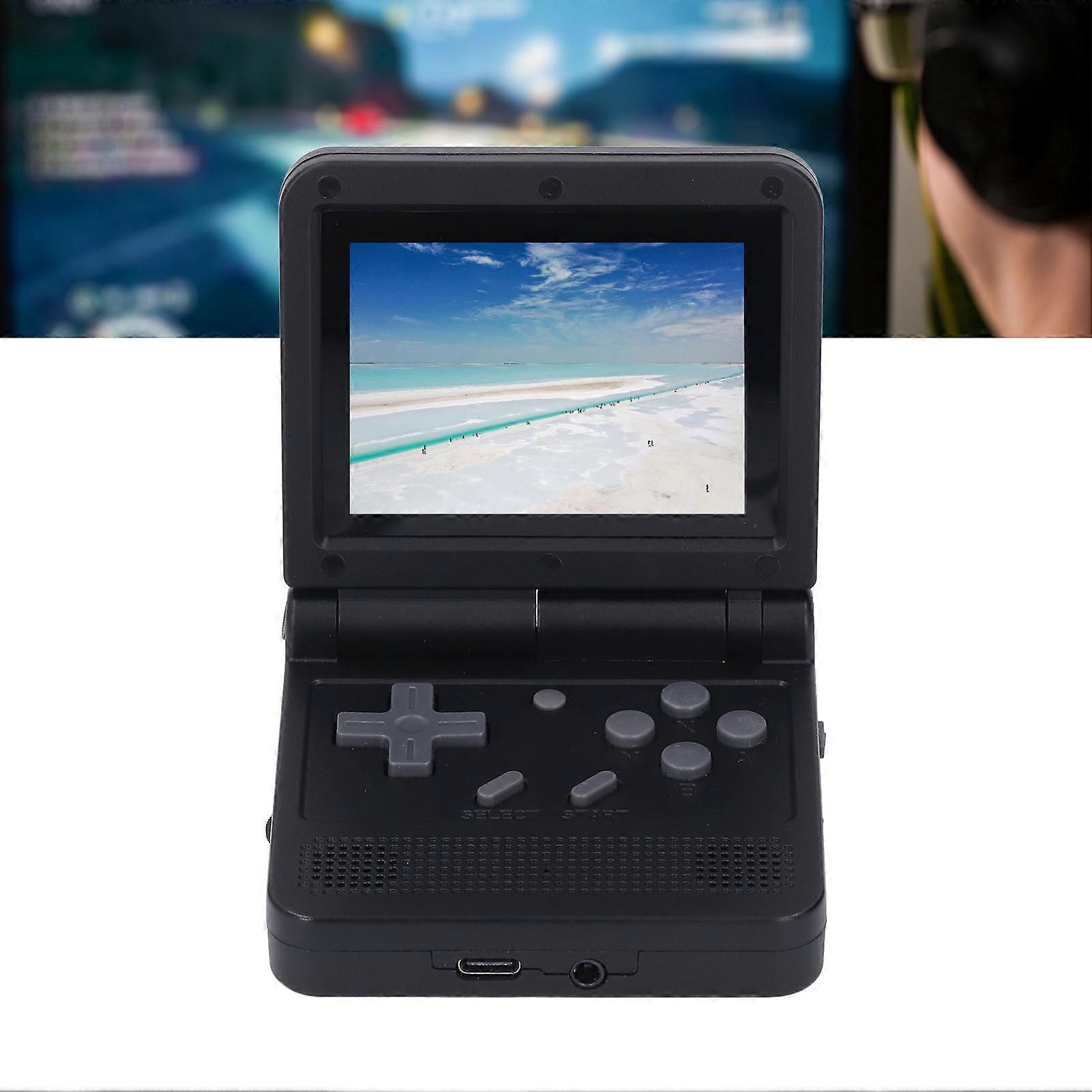 V90 Handheld Game Console 3inch IPS Support 15 Emulators Supports Up To 512GB Retro Flip Game Console for Xmas Birthdays 64G 