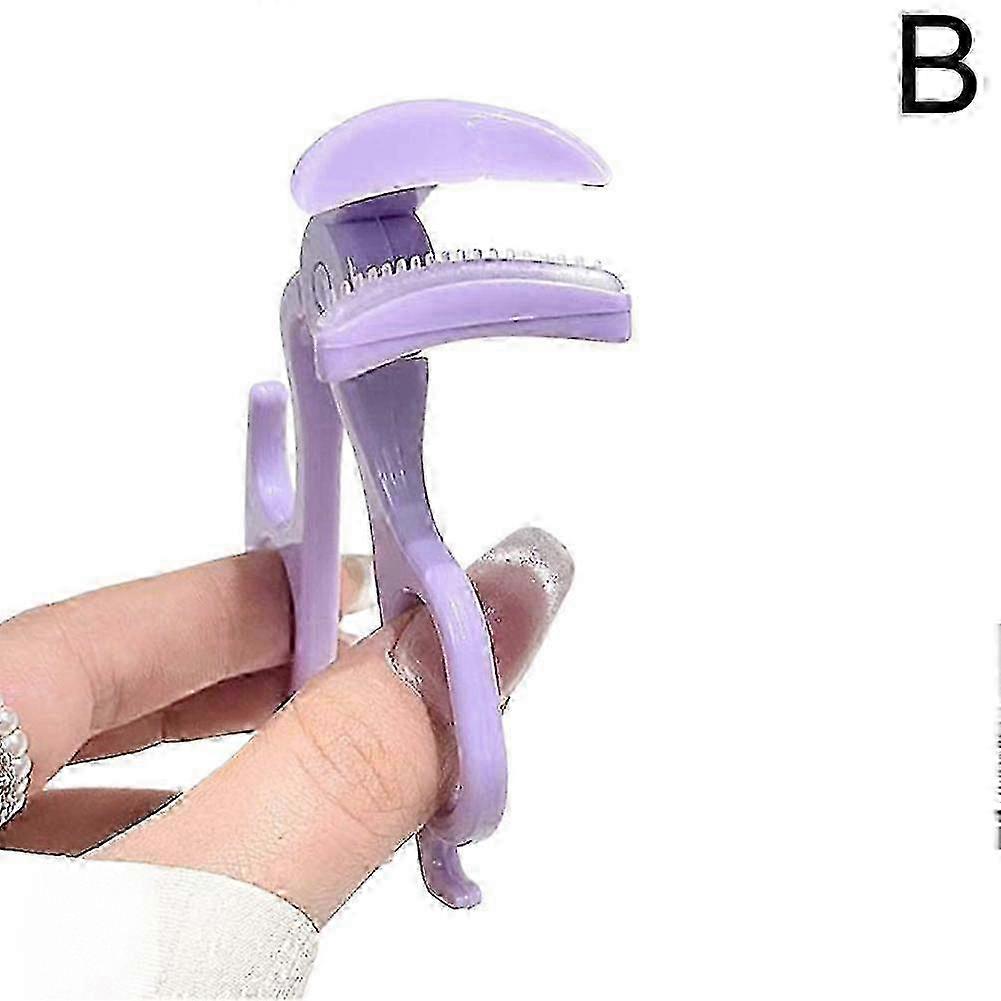 Wide-Angle Partial Eyelash Curler Portable One-Clip Curling Comb Tooth Lashes