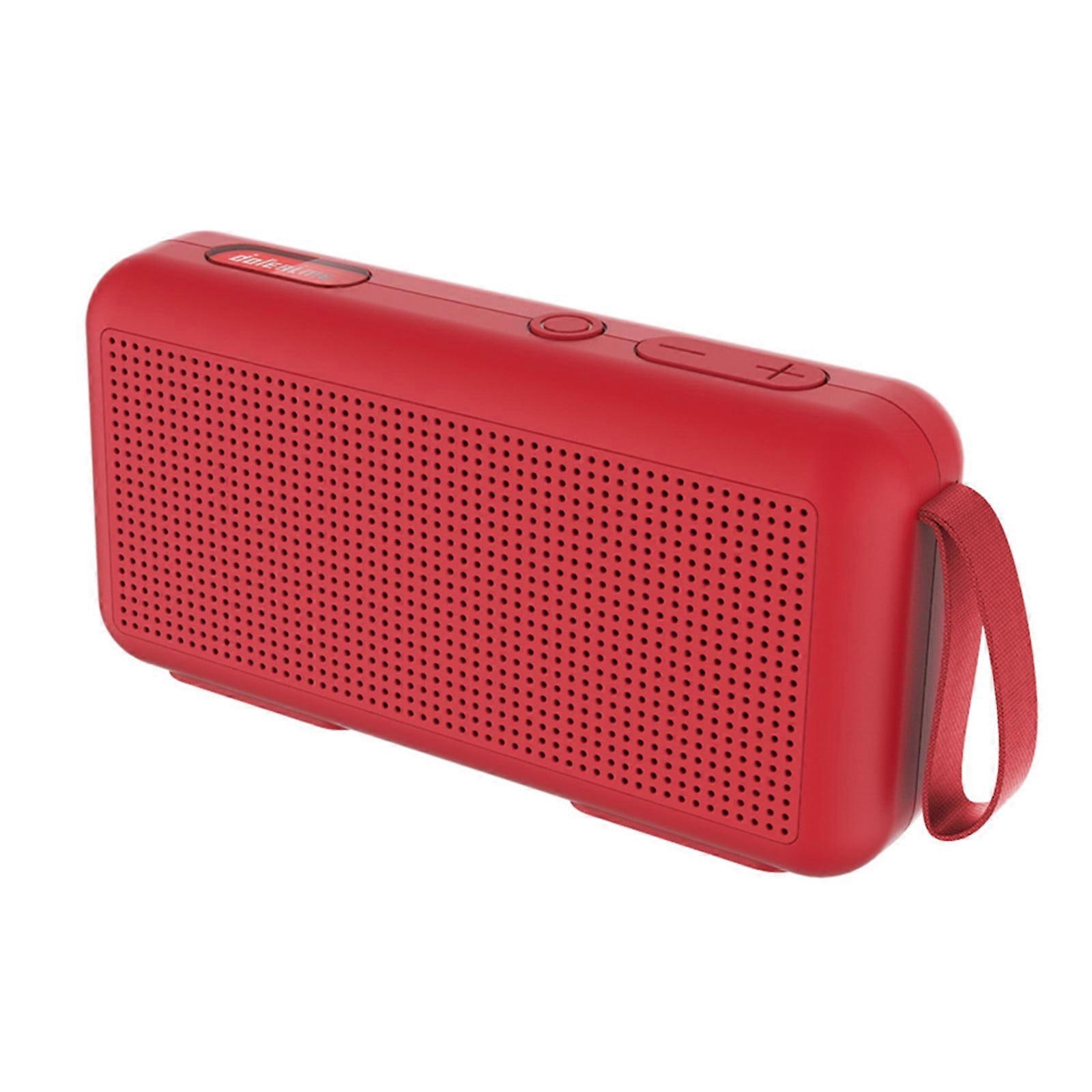 PAVEOS Rechargeable Bluetooth Speaker, Wireless Stereo Bass, Portable for Outdoor/Home/Computer/Mobile Phone, Red