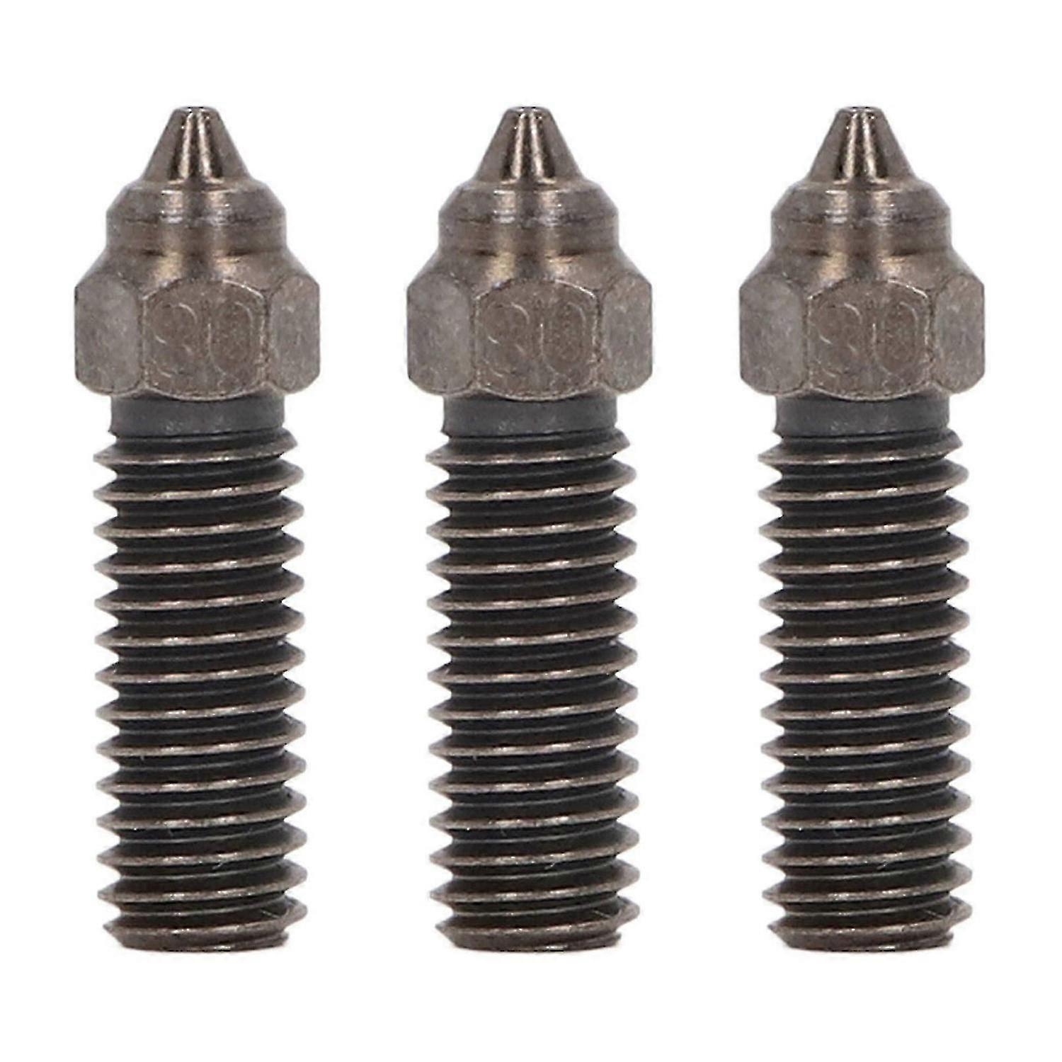 High quality (Set of 3) K1 Hardened Steel High Speed Nozzles for Creality K1/K1