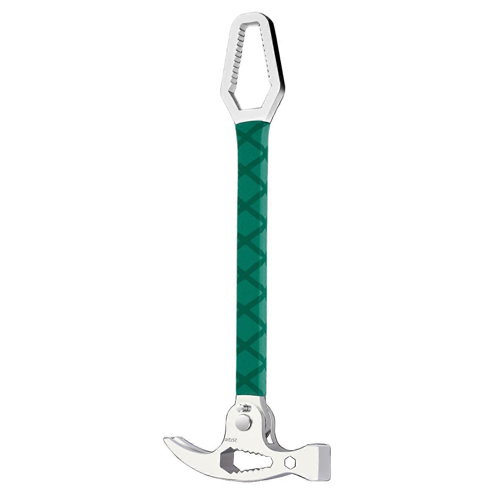 Multipurpose Steel Claw Hammer Tool Adjustable Angled Pry Bar Build In Hexagonal Screw Holes For Efficient DIY Projects Multicolor