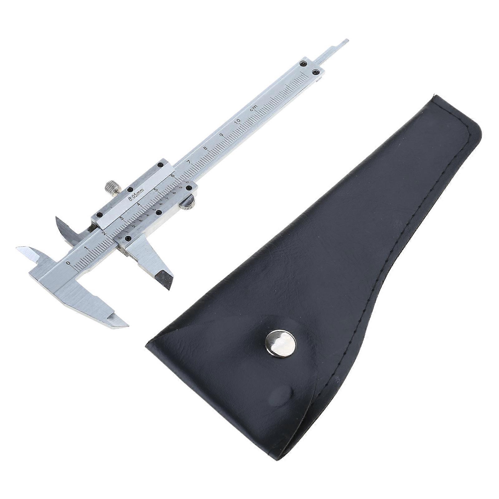 Stainless Vernier Caliper 0-150mm Woodworking Ruler Measuring Tool Micrometer for Depth Diameter Thickness Measurement Multicolor